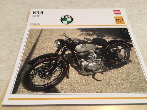 Carte moto puch 250 1952 - moto, tf