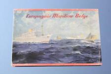 COMPAGNIE MARITIME BELGE UNUSUAL PULL OUT AGENTS MAP BROCHURE 50'S