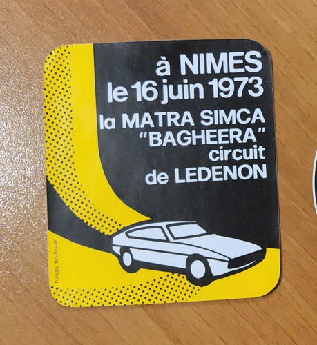 Autocollant voiture matra - autocollant,