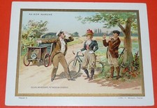 CHROME 1899 AU BON MARCHE BOUCICAUT PARIS LOCOMOTION #B SOLEIL PETROLE AUTO