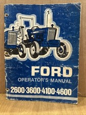 Operators Manual for Ford 2600, 3600, 4100, and 4600 Tractors.   BP35