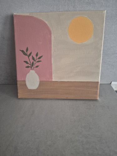 Peinture sur toile vase - , et