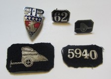 lot d'insignes de la police parisienne circulation  1930-1960