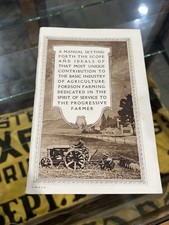 Antique 1921 Booklet Ford Motor Farm Machinery Manual Fordson Farmer Brochures