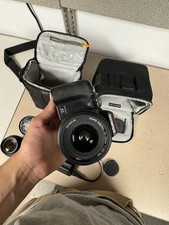 Olympus EVOLT E-500 Digital SLR Camera with 40-150mm and 14-45mm Lenses Black