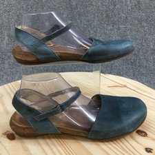 El Naturalista Sandals Womens 41 Ankle Strap Blue Faux Leather Closed Toe Casual