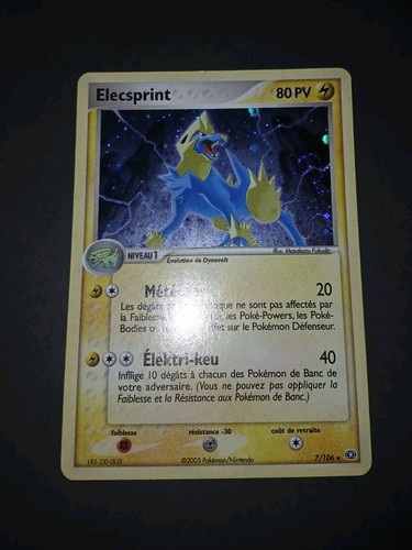 Carte pokémon holo elecsprint - carte,