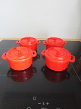 4 Mini Cocottes  en fonte