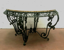 Table basse ronde art déco en