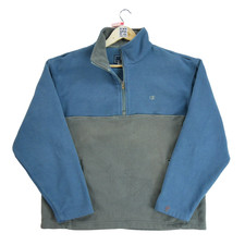 Champion Pull polaire Vintage Y2K Homme Taille L Gris #QWE2069