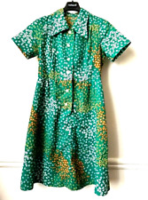 ROBE pure vintage Vert Fleurs
