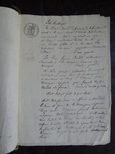 ancien acte notarié archive