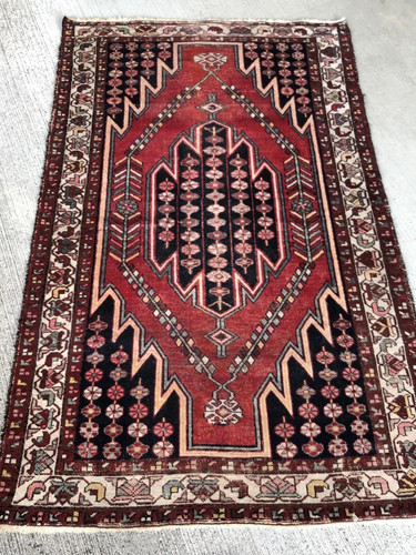 Ancien tapis persan mazlaghan - ancien,