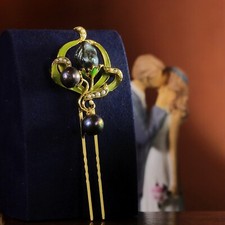 Peigne à Cheveux Art Nouveau