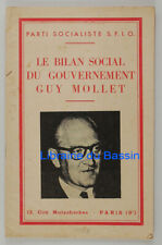 Le bilan social du gouvernement Guy Mollet Guy Mollet