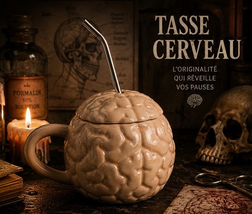 Tasse cerveau céramique - tasse,