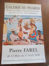 1998 Pierre Farel Galerie du Pharos Exhibition Poster 60 cm by 40 cm 305