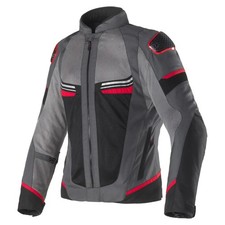 Veste Moto Pour Homme Estivale Clover Airjet-6 Gris/Rouge 17013-GRA/R