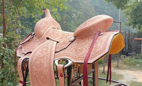 Selle western en cuir - selle,