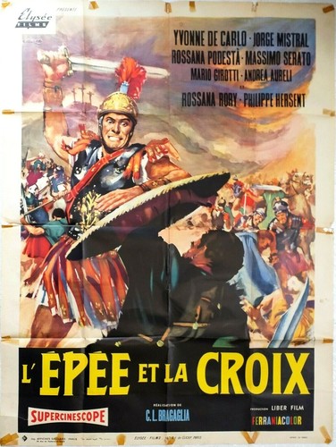 Affiche cinéma péplum epee - affiche,