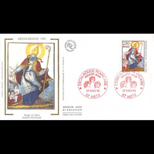 Fdc soie croix rouge - soie,