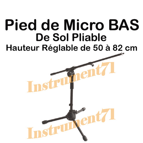 Pied micro avec perche - de,