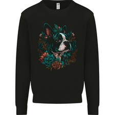 Un Chien Boston Terrier Hommes Pull