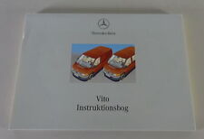 02/1999 Mercedes-Benz W638 Vito 108, 110, 112 CDI Instruction Sheet - Danish