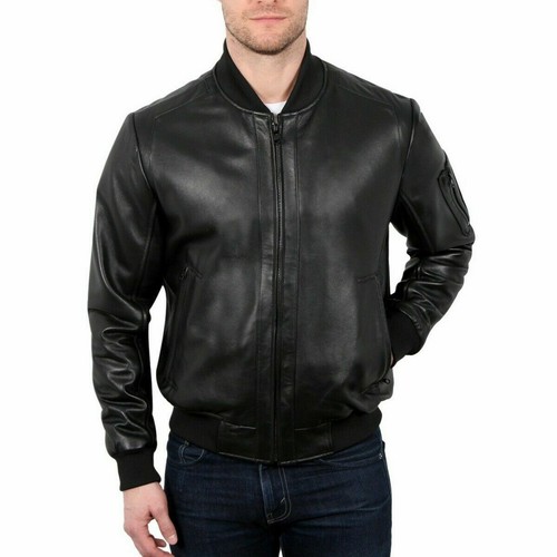 Blouson bombardier moto - , cuir