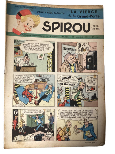 Ancienne revue spirou vintage - ancienne,