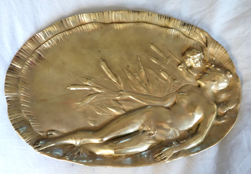 Grand plat bronze art - ,
