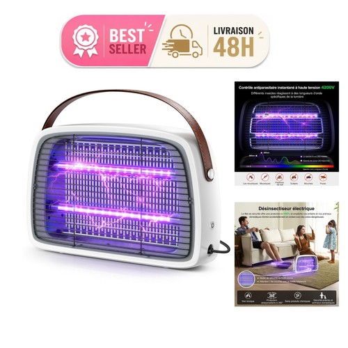 Lampe anti moustique 4200v - lampe,