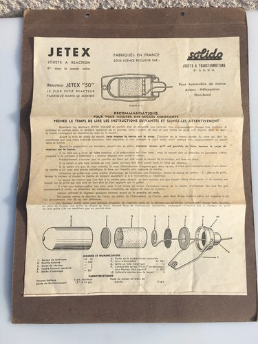 Ancienne notice jetex - /,