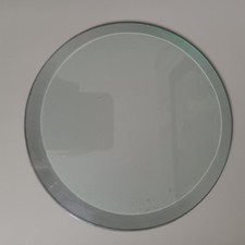 ancien verre rond bisauté