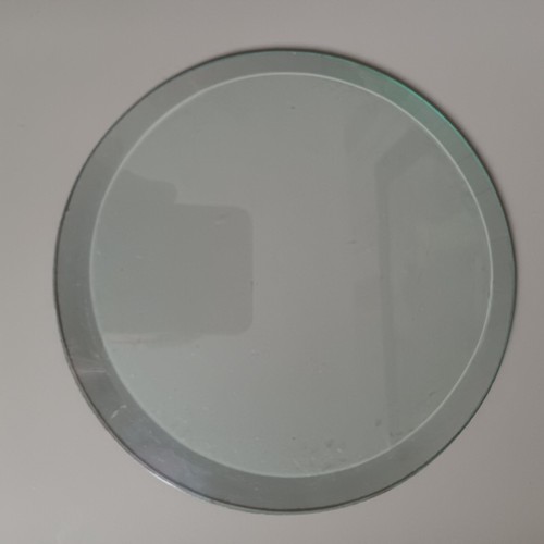 Ancien verre rond bisauté - ancien,