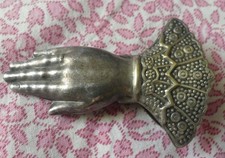 Victorian Tomantic Period Love Letter Clip Silver or Silver Metal