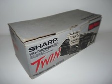 boite vide boombox radio cassette K7 vintage ancien sharp wq-t282h (bk) 