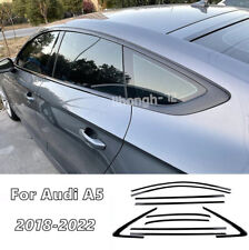 Car Window Frame Trim Molding Black Strips For 18-22 AUDI A5 S5 Sportback 4Door