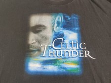 Celtic Thunder US Tour 2008 T Shirt 3X Concert Tee Black S/S Irish Singing Group