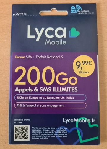 Lyca carte sim prépayée - lyca,