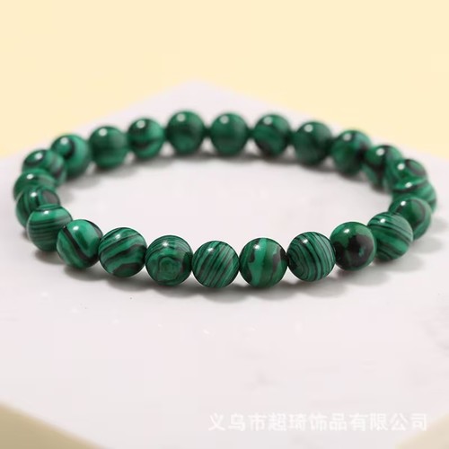 Bracelet malachite naturelle - malachite,