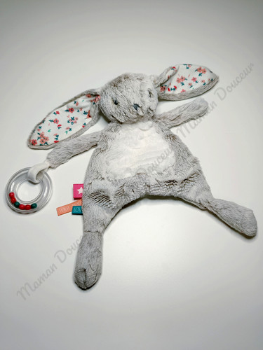 Doudou plat lapin - plat,