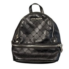 Steve Madden Mini Backpack Purse Sling Bag Black BVIKI BB Logo Women’s 8x8x4