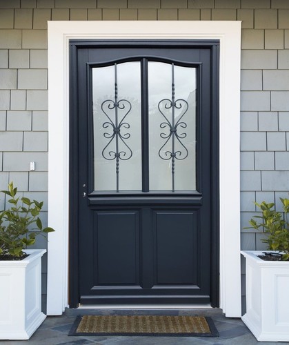 Porte entrée bois - porte,