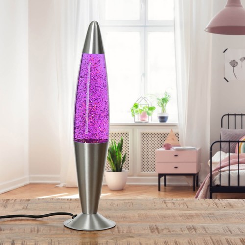 Lampe lava table glitter - lampe,