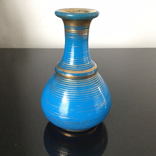 Flacon opaline bleu - flacon, drapeau