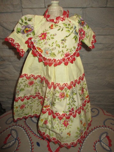 Robe tissu fleuri galon - robe,
