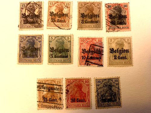 Lot timbres colonie - , deutsches