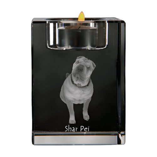 Shar pei porte bougies - pei,