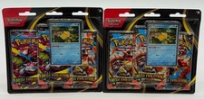 Lot of (2) Pokemon TCG Mega Evolution 3-Pack Blisters w/Psyduck Promo